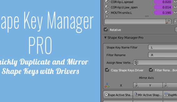 Blender 3.2 Shape Key Manager Pro 1.4.2 Crack Download
