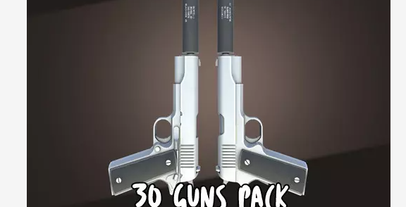 Unity 3D Asset 30 Guns Pack v1.1 Crack Download