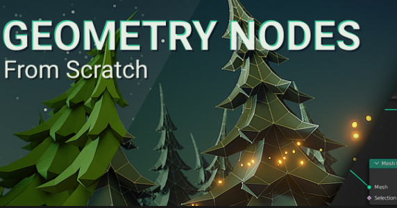 BlenderStudio - Geometry Nodes from Scratch Course Download