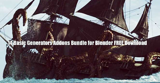 14 Basic Generators Addons Bundle for Blender FREE Download