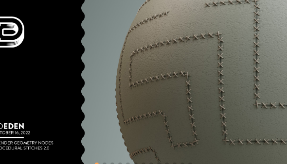 Blender 3.3 Geometry Nodes Procedural Stitches Crack Download