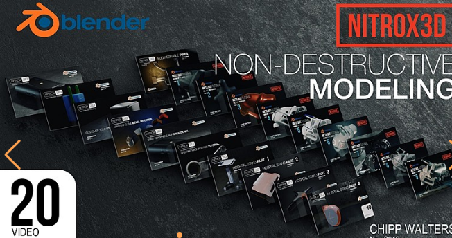 Blender Nitrox3d Non-Destructive Modeling Course Download