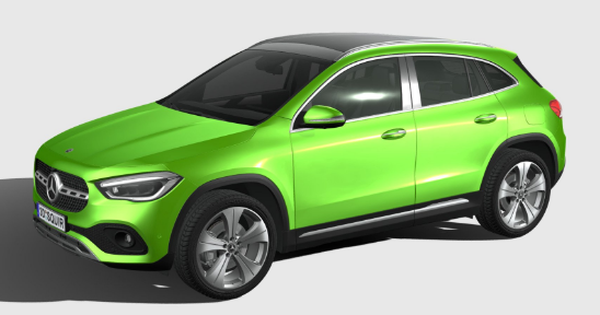 SketchFab Mercedes-Benz GLA200 2021