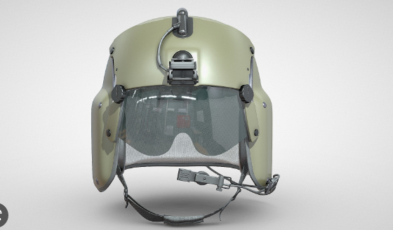 SketchFab Pilot Helmet Gentex HGU 56P Model Crack Download