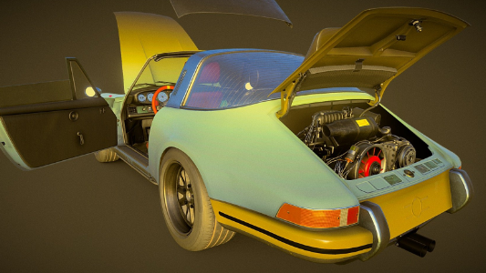 SketchFab Porsche 911 Backdate Targa Model Crack Download