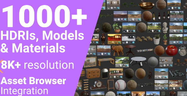 Blender 3.4 Poly Haven Asset Browser v1.1.0 Crack Download