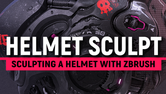 Design A Clean Futuristic Helmet With ZBrush Course Download