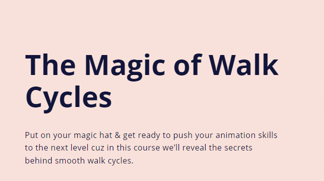 Motion Design School - The Magic of Walk Cycles Course Download