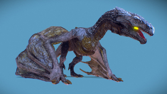 SketchFab Irval the Wyvern Model FREE Download