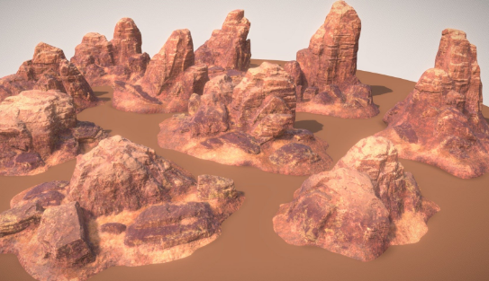 SketchFab Low poly Canyon Desert Rock Pack 1 Model Crack Download