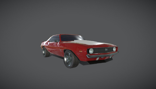 SketchFab Red 1969 Camaro SS Model Crack Download