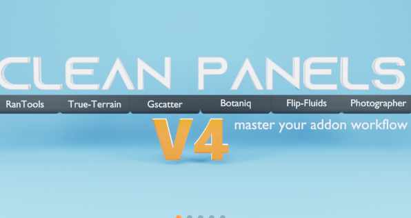 Blender 2.8+ Clean Panels v4.0.7 Crack 2023 Download