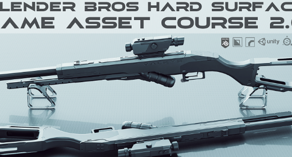 Blenderbros Hard Surface Game Asset Course 2.0 FREE Download