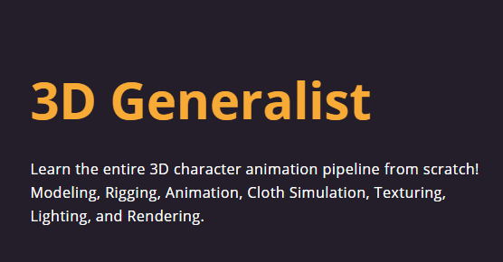 Motion Design School - 3D Generalist Course FREE Download