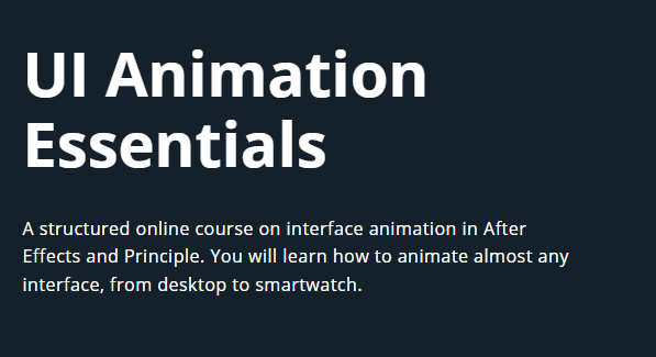 Motion Design School UI Animation Essentials Course FREE Download