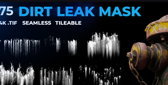 75 Dirt Leak Effect Mask 4K SEAMLESS Complete FREE Download