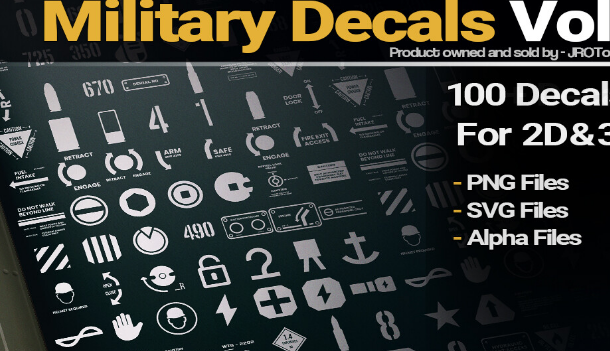 ArtStation Military Decals Vol.1 FREE 2023 Download