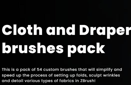 Cloth and Drapery Brushes Pack Crack 2023 FREE Download