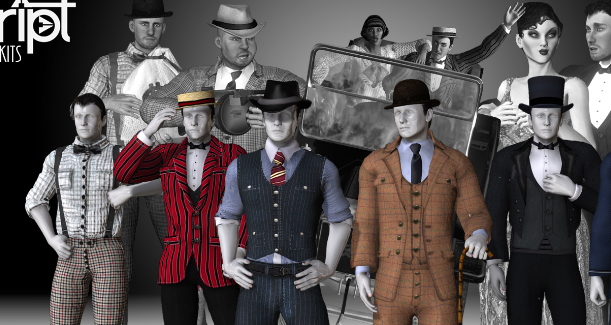 Reallusion Silver Screen 1920's Men Pack FREE Download