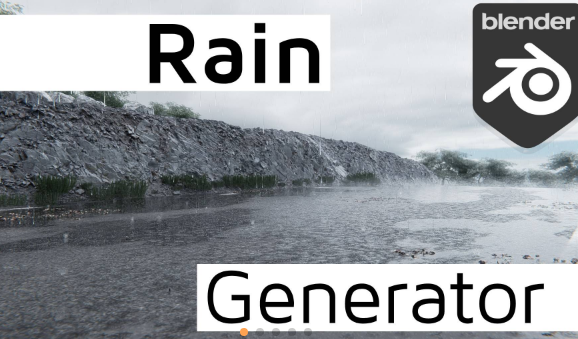 Blender 3.2+ Baga Rain Generator v1.0.8 + Demo File FREE Download