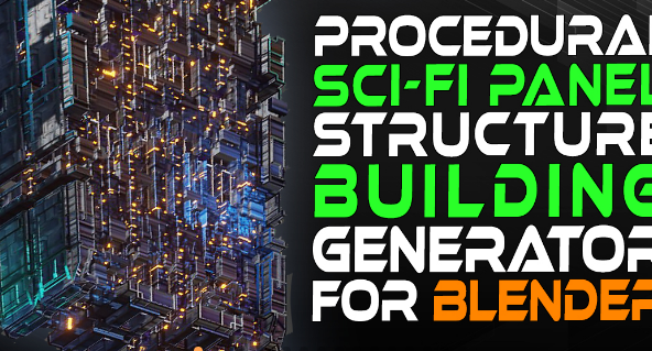 Blender 3.5+ Procedural Sci-Fi Building Generator Crack Download