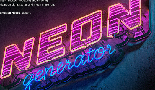 Blender 3.3 Neon Generator Addon Crack Download