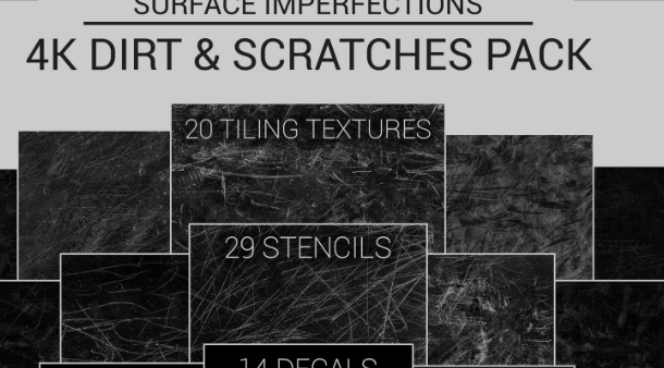 ArtStation - Surface Imperfections - Dirt & Scratches Pack 2023 Download