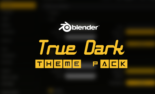 Blender 3.5 True Dark Theme Pack v1.1 Free 2023 Download