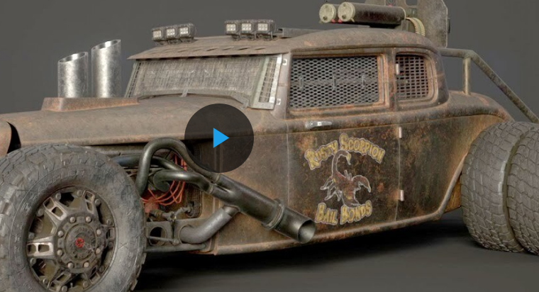 The Gnomon Workshop -VEHICLE TEXTURING IN SUBSTANCE PAINTER FROM CLEAN TO MEAN Complete Course Free 2023 Fast Download