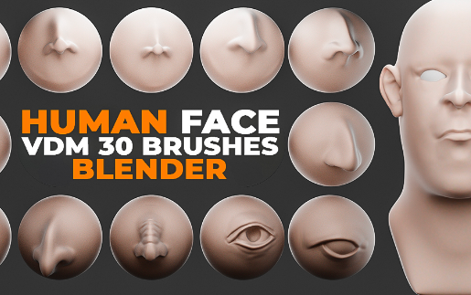 Blender 2.8+ Human Face Vdm Brushes Crack 2023 Download