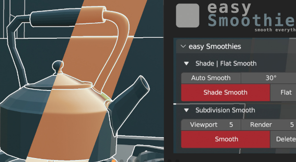 Blender 3.6 Easy Smoothies Addon Crack 2023 Download