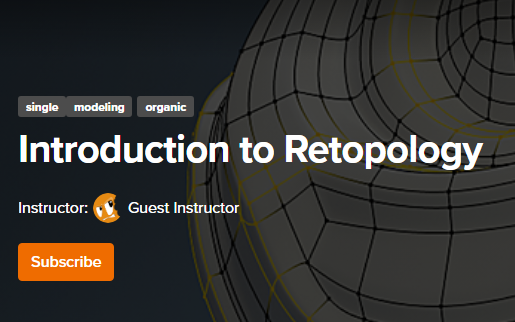 CGCookie - Introduction to Retopology Course Free 2023 Download