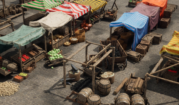 Unreal Engine 5.1 - Medieval Market Optimized 2023 Crack Download