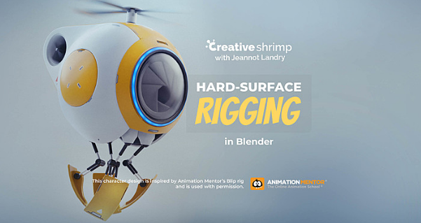 Creative Shrimp - Hard Surface Rigging in Blender Course 2023 Download