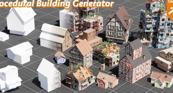 Blender 3.2+ Procedural Building Generator v2 Crack Download