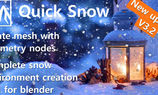 Blender 3.6 - Quick Snow v3.2 Addon Crack 2023 Download