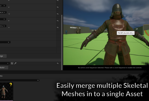 Unreal Engine 5.2 - Skeletal Mesh Merger V1.1 Crack Download