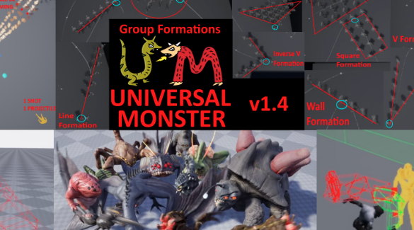 Combat System AI Framework NPC Behaviors Enemy Animations Universal Monster UM Crack 2023 Download