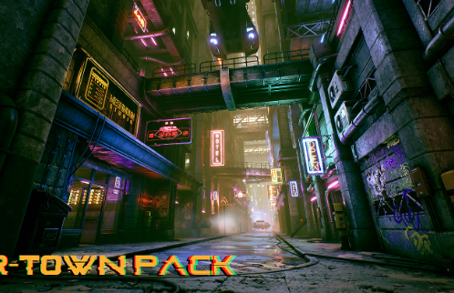 Unreal Engine 5.2 - Cyber-Town Pack Crack 2023 Download