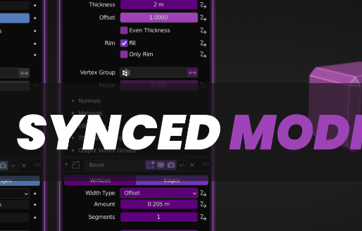 Blender 3.0+ - Synced Modifiers v2.2 Addon FREE