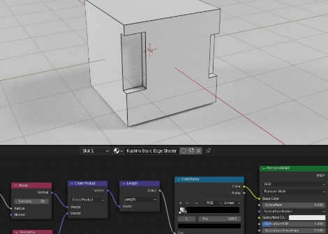 Blender 4 - Basic Edge Shader Addon FREE 2024 Download
