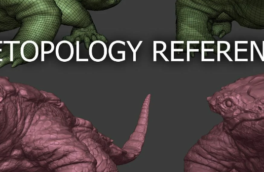 Blender - Retopology Reference Lizard Creature FREE 2024 Download