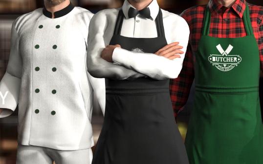 Reallusion - Food Services Industry Outfit Character Creator Download