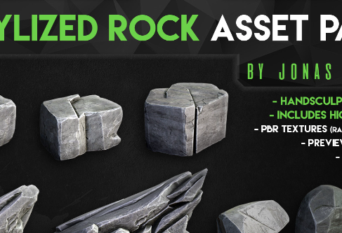 ArtStation - 45 Stylized Rock Asset Pack Crack 2024 Download