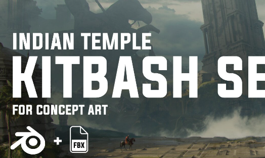 ArtStation - Indian Temple - Kitbash Set Crack 2024 Download