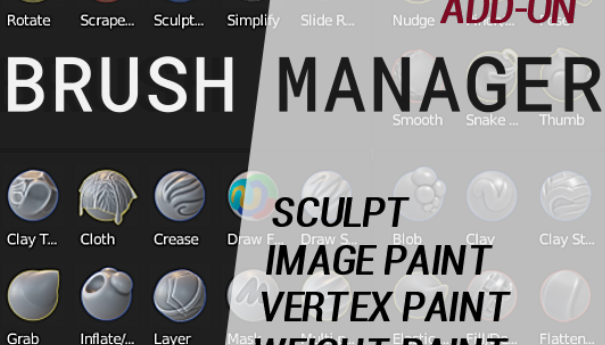 Blender 4 - Brush Manager for Blender v1.3.1 FREE 2024 Download