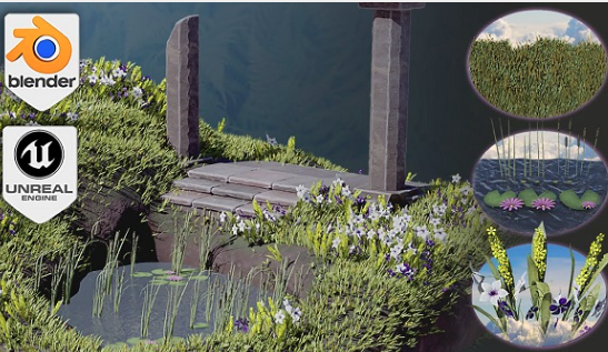 Blender to Unreal Engine 3D Plants Vegetation Course FREE Download