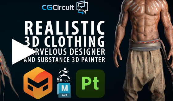 CGCircuit - Realistic 3D Clothing Course + Files FREE 2024 Download