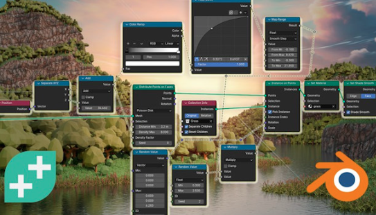 Gamedev - Udemy Geometry Nodes in Blender 4 Create Complex 3D Models Complete Course FREE 2024 Fast Download