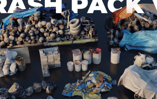 Trash Pack V 04 - 3D Scanned Kitbash Assets Crack 2024 Download